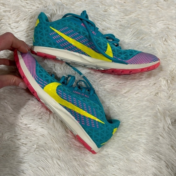 Nike ZOOM RIVAL XC 'ORACLE AQUA PINK Track Running Shoes NEW Size 5.5 - Picture 8 of 10